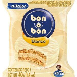 ALFAJOR BOB BLANCO 40 X 40 GRS
