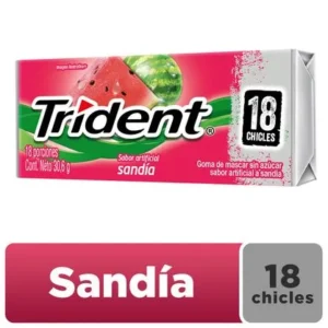 CHICLE TRIDENT SLAB SANDIA DP 18 UN