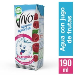 VIVO AGUA CON JUGO FRAMBUESA 190ML X 24 UNI