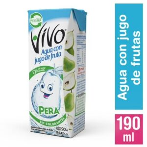 VIVO AGUA CON JUGO PERA 190ML X 24 UNI