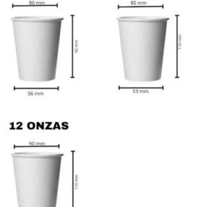 VASO POLIPAPEL 12 OZ X 50 UNI