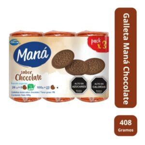 MANA CHOCOLATE TRIPACK 12 X 408 GRS